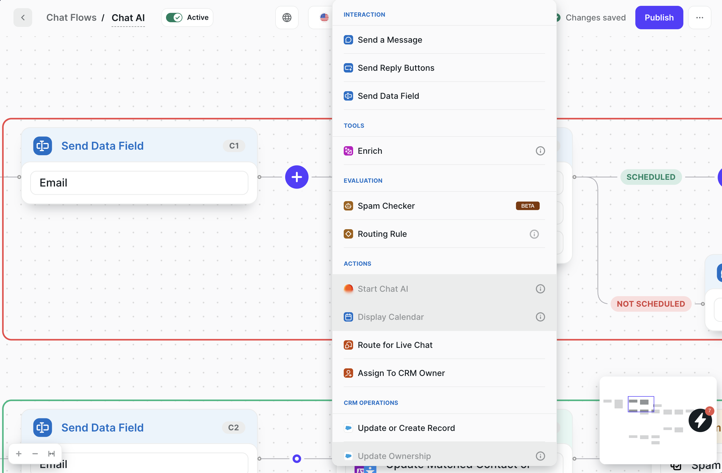Adding the Spam Checker node