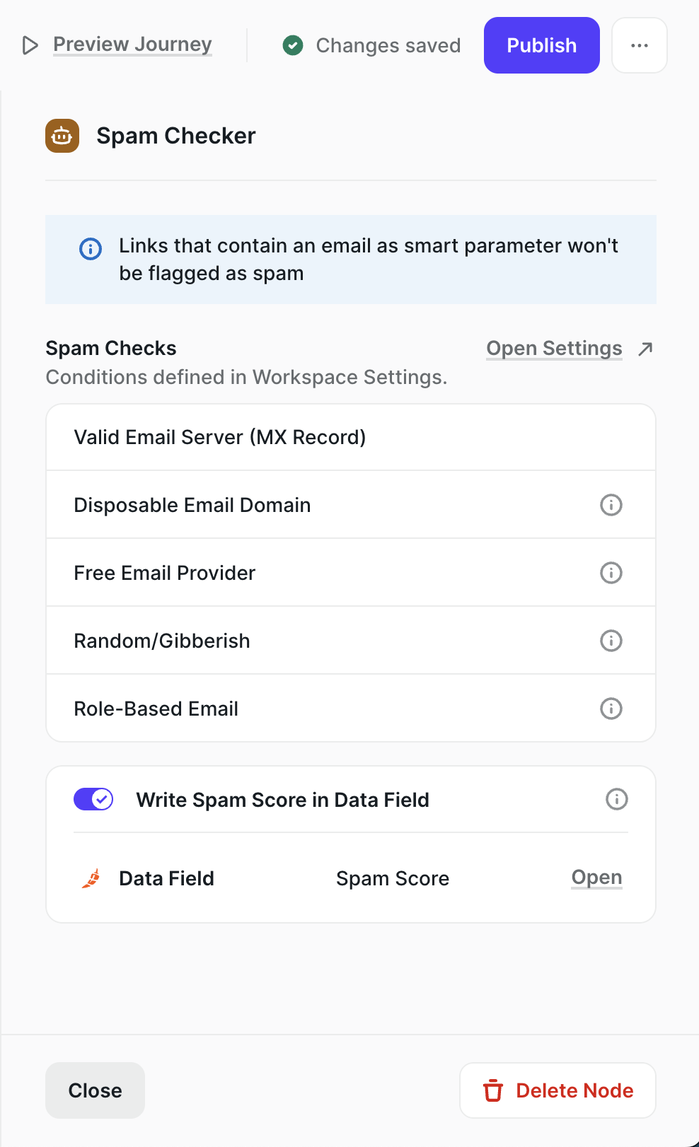 Write to data field toggle